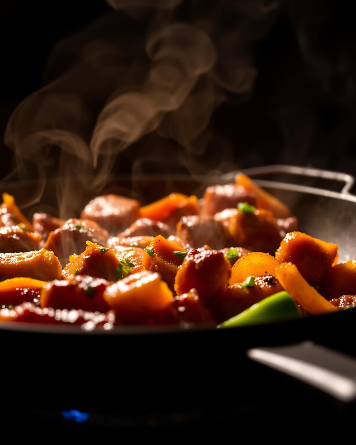 Sizzling fajitas